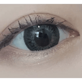LensTown Back to Basic Avenue Deep Gray — single-eye close-up showing the contact lens appearance