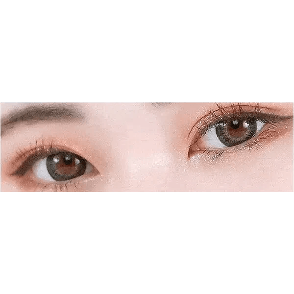LensTown Back to Basic Avenue Deep Gray — both eyes wearing the contact lenses