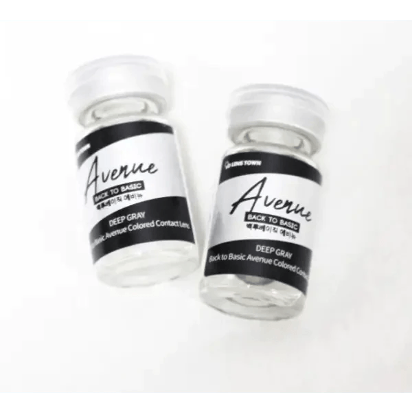 LensTown Back to Basic Avenue Deep Gray — contact lens packaging