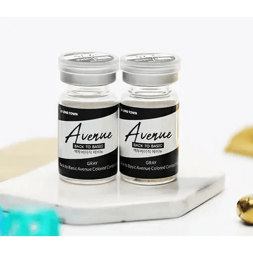 LensTown Back to Basic Avenue Gray — contact lens packaging