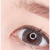 LensTown Back to Basic Avenue Gray — single-eye close-up showing the contact lens appearance