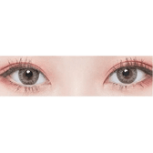 LensTown Back to Basic July Gray — both eyes wearing the contact lenses