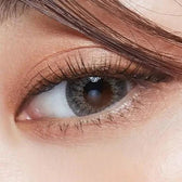 LensTown Back to Basic July Gray — single-eye close-up showing the contact lens appearance