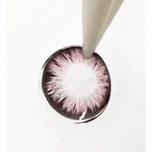 LensTown Back to Basic Macaron Pink — contact lens held with tweezers