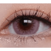 LensTown Back to Basic Street Ash Pink — single-eye close-up showing the contact lens appearance