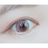 LensTown Back to Basic Street Ash Pink — single-eye close-up showing the contact lens appearance