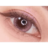 LensTown Back to Basic Street Ash Pink — single-eye close-up showing the contact lens appearance