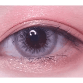 LensTown Back to Basic Street Ocean Gray — single-eye close-up showing the contact lens appearance