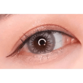 LensTown Back to Basic Street Ocean Gray — single-eye close-up showing the contact lens appearance