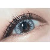 LensTown Back to Basic Street Ocean Gray — single-eye close-up showing the contact lens appearance