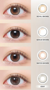 LensTown Beloved Gray colored contact lens, 12.8mm graphic diameter, Monthly wear