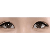 LensTown Beloved Royal Brown — both eyes wearing the contact lenses