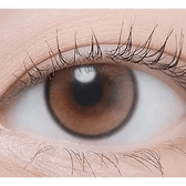 LensTown Beloved Royal Brown — single-eye close-up showing the contact lens appearance