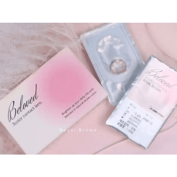 LensTown Beloved Royal Brown — contact lens packaging