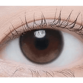 LensTown Beloved Serum Brown — single-eye close-up showing the contact lens appearance