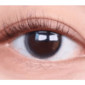 LensTown Beloved Serum Brown — single-eye close-up showing the contact lens appearance
