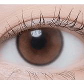 LensTown Beloved Water Brown — single-eye close-up showing the contact lens appearance