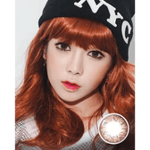 Olens Big Grang Grang Brown — model portrait showing the contact lens look