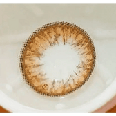 Olens Big Grang Grang Brown — close-up of the contact lens design
