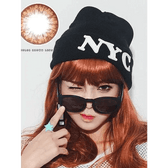 Olens Big Grang Grang Brown — model portrait showing the contact lens look