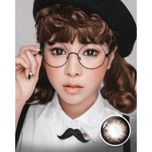 Olens Big Grang Grang Choco colored contact lens, 14.5mm graphic diameter, 3-6 Months wear