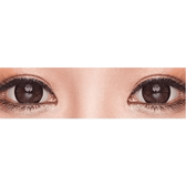 Olens Big Grang Grang Choco — both eyes wearing the contact lenses