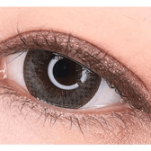 Olens Bigsome Gray — single-eye close-up showing the contact lens appearance