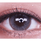Olens Bigsome Gray — single-eye close-up showing the contact lens appearance