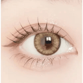 LensVery Blurry Sandy Brown colored contact lens, 13.3mm graphic diameter, Monthly wear