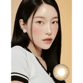 LensVery Blurry Sandy Brown colored contact lens, 13.3mm graphic diameter, Monthly wear