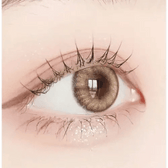 LensVery Blurry Sandy Brown colored contact lens, 13.3mm graphic diameter, Monthly wear