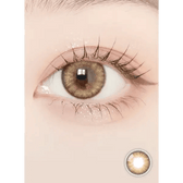 LensVery Blurry Sandy Brown colored contact lens, 13.3mm graphic diameter, Monthly wear