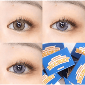 LensVery Blurry Sandy Brown colored contact lens, 13.3mm graphic diameter, Monthly wear