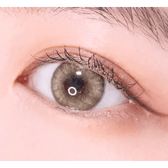 LensVery Blurry Sandy Brown colored contact lens, 13.3mm graphic diameter, Monthly wear