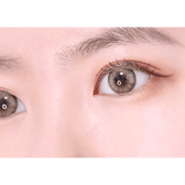 LensVery Blurry Sandy Brown colored contact lens, 13.3mm graphic diameter, Monthly wear