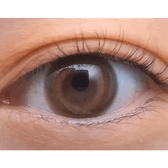 LensTown Breeze 2 Brown — single-eye close-up showing the contact lens appearance