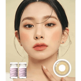 LensTown Breeze 2 Brown — model portrait showing the contact lens look