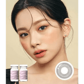 LensTown Breeze 2 Gray — model portrait showing the contact lens look