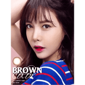 Olens BS 21 Brown — model portrait showing the contact lens look