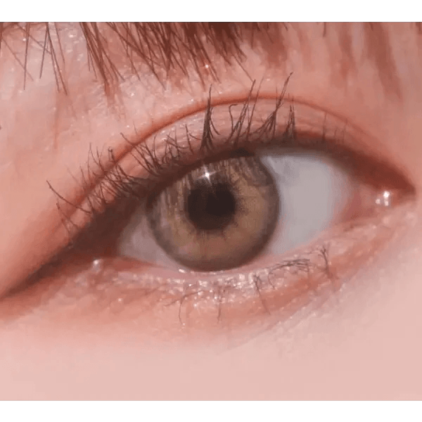 LensVery Buttercup Beige colored contact lens, 12.9mm graphic diameter, Monthly wear