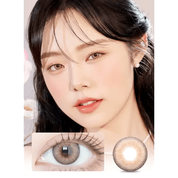 LensVery Buttercup Beige colored contact lens, 12.9mm graphic diameter, Monthly wear