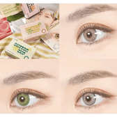 LensVery Buttercup Beige colored contact lens, 12.9mm graphic diameter, Monthly wear