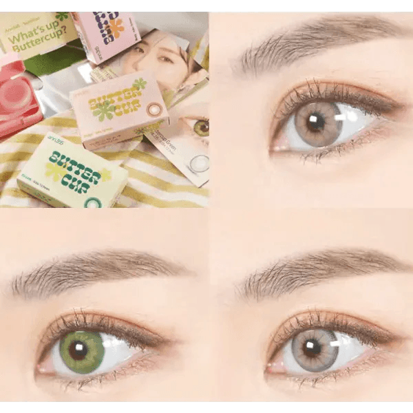 LensVery Buttercup Beige colored contact lens, 12.9mm graphic diameter, Monthly wear