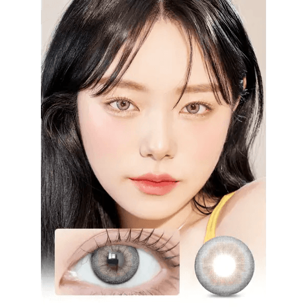 LensVery Buttercup Gray colored contact lens, 12.9mm graphic diameter, Monthly wear