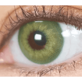LensVery Buttercup Green colored contact lens, 12.9mm graphic diameter, Monthly wear