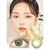 LensVery Buttercup Green colored contact lens, 12.9mm graphic diameter, Monthly wear