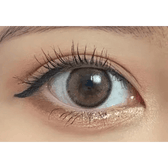 i-DOL Canna Roze Beige Brown 1Day (10p) — single-eye close-up showing the contact lens appearance