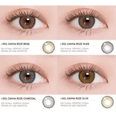 i-DOL Canna Roze Beige Brown — contact lens product information graphic