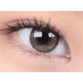 i-DOL Canna Roze Nude Brown 1Day (10p) — single-eye close-up showing the contact lens appearance