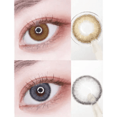LensVery Celina Brown (10p) — contact lens appearance comparison